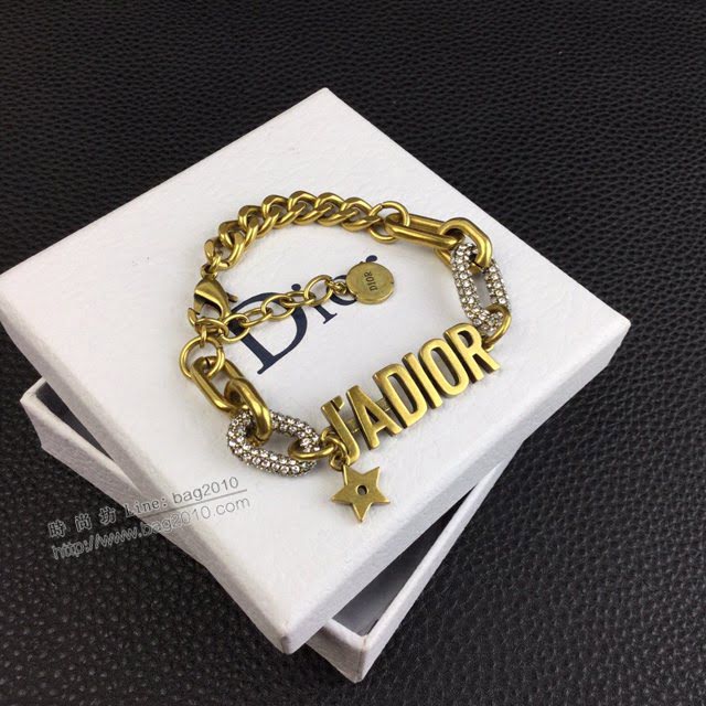 Dior飾品 迪奧經典熱銷火爆款jadior字母復古手鏈  zgd1153